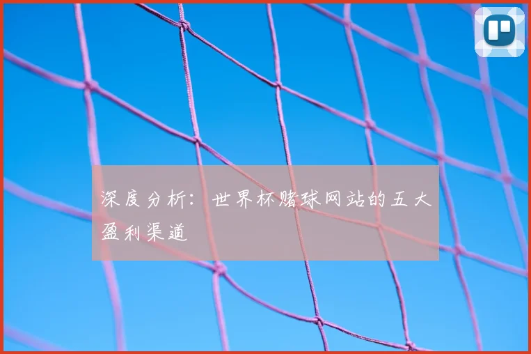 深度分析：世界杯赌球网站的五大盈利渠道